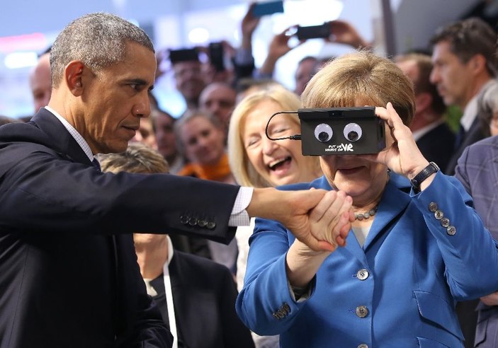 Obama ve Merkel birlikte fuar açtı