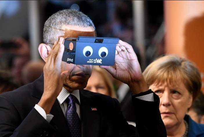 Obama ve Merkel birlikte fuar açtı