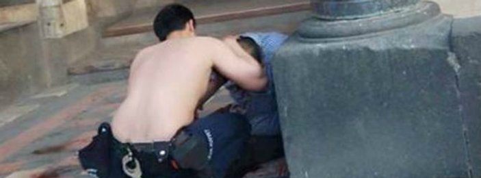 Kilis'te yaralılara yardım eden polis ödüllendirildi