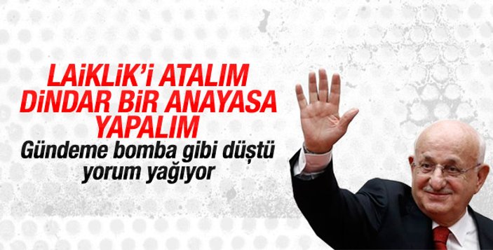 Meclis Başkanı'nın laiklik çıkışına AK Parti'den tepki