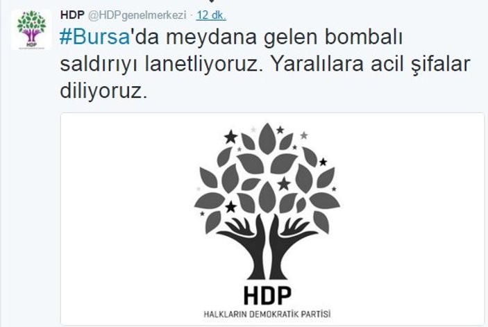 HDP Bursa'daki saldırıyı kınadı
