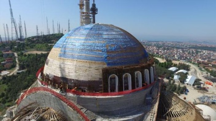 Çamlıca Camisi'nin inşaatında sona gelindi