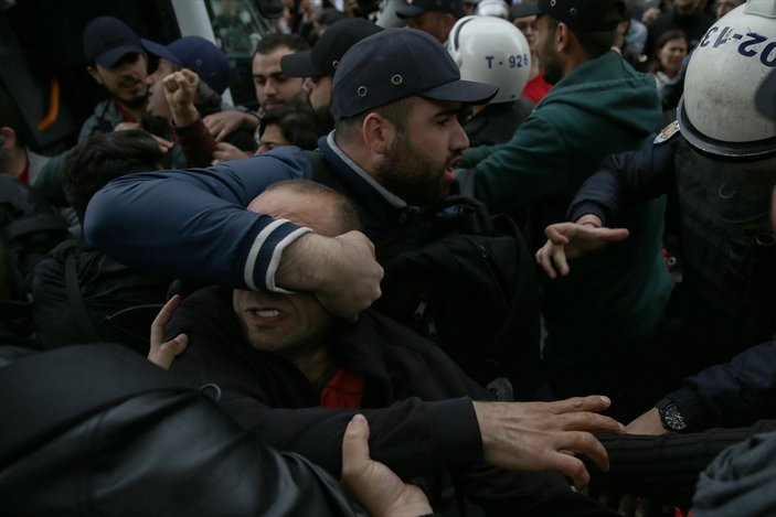 1 Mayıs için Taksim'e çıkmak isteyenlere gözaltı