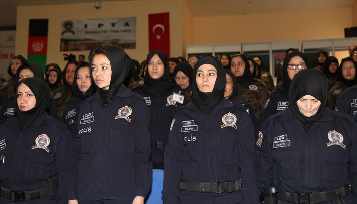 Afgan kadın polis adaylarına Sivas'ta eğitim