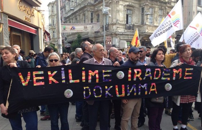 HDP'lilerin vekilime dokunma yürüyüşüne polis müdahalesi