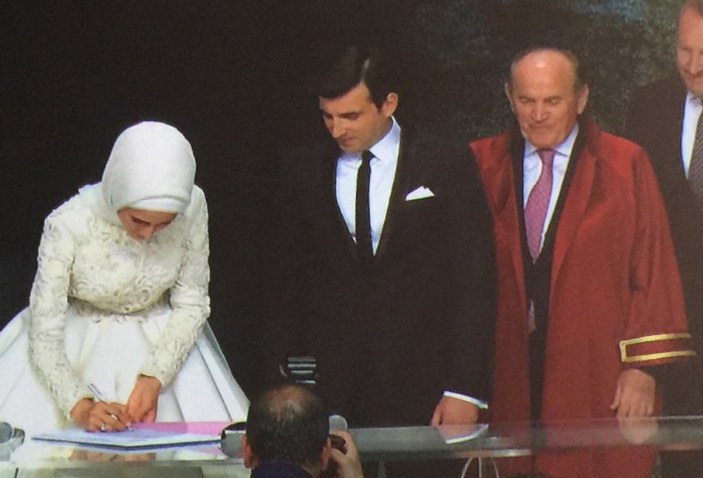 Selçuk Bayraktar-Sümeyye Erdoğan nikahından kareler