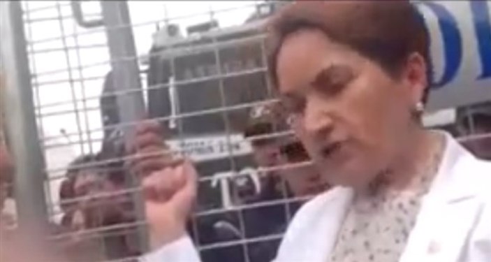 Akşener polis barikatına dayandı: Buradan ayrılmayacağım