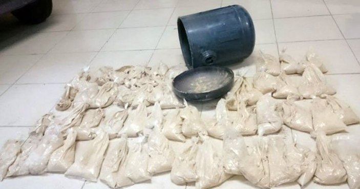 LPG tankından 600 bin TL'lik eroin çıktı