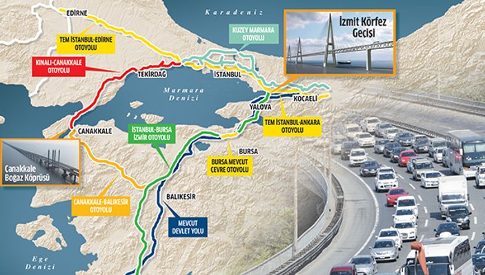 Marmara Ringi ile trafik çilesi bitiyor