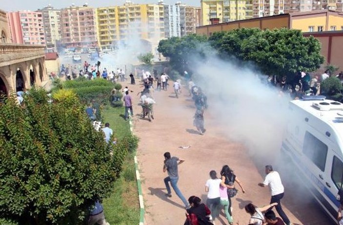 Kızıltepe'de HDP mitingine polis müdahalesi