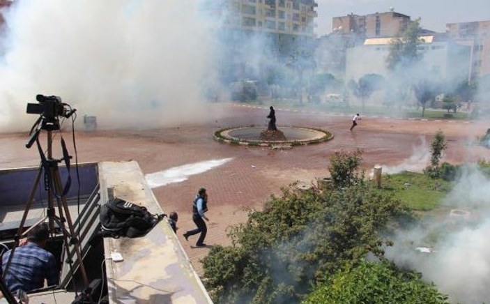 Kızıltepe'de HDP mitingine polis müdahalesi