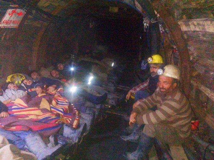 Zonguldak'ta madencilerin açlık grevi 7'nci gününe girdi