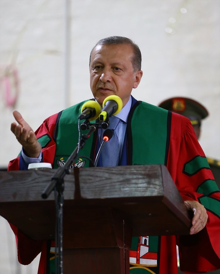 Cumhurbaşkanı Erdoğan Uganda'da konuştu