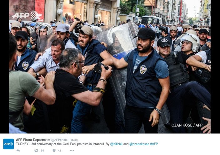 Fransızlar Gezi'nin yıl dönümünü görüntüledi
