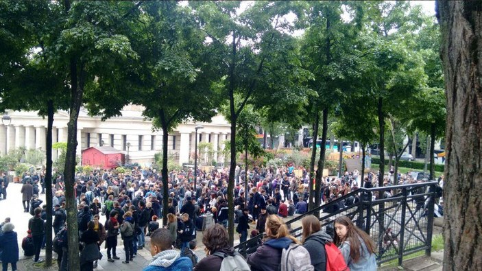 Clement Meric için Paris'te gösteri düzenlendi