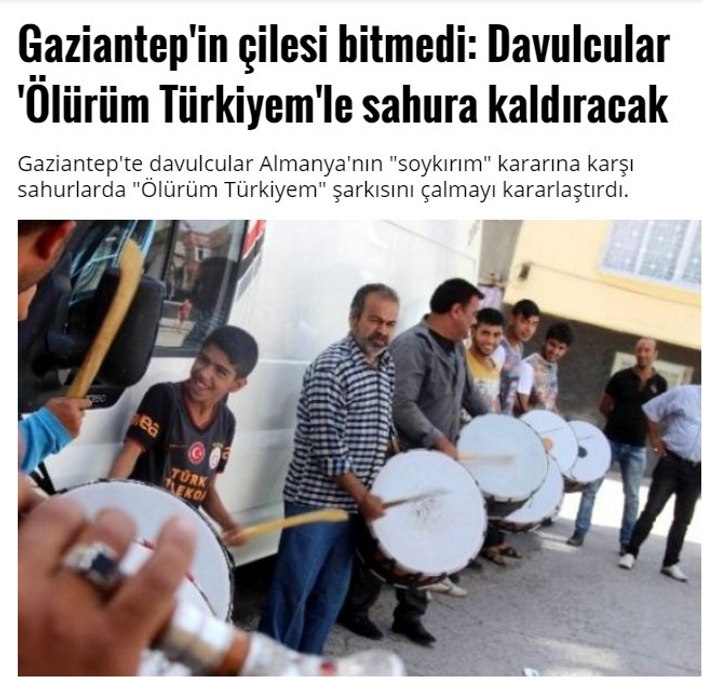 Ramazan davulundan rahatsız olanlar ortaya çıkıyor