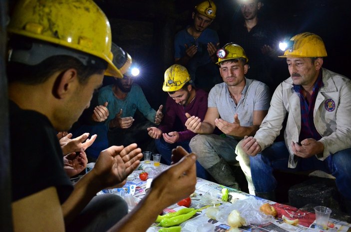 Zonguldak'taki maden ocağında ilk sahur