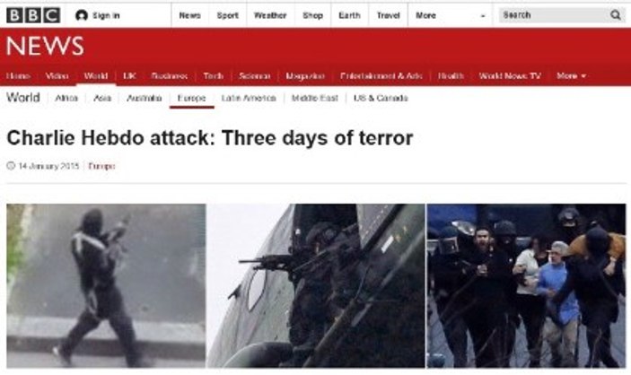 BBC'nin terör anlayışı ülkelere göre değişiyor