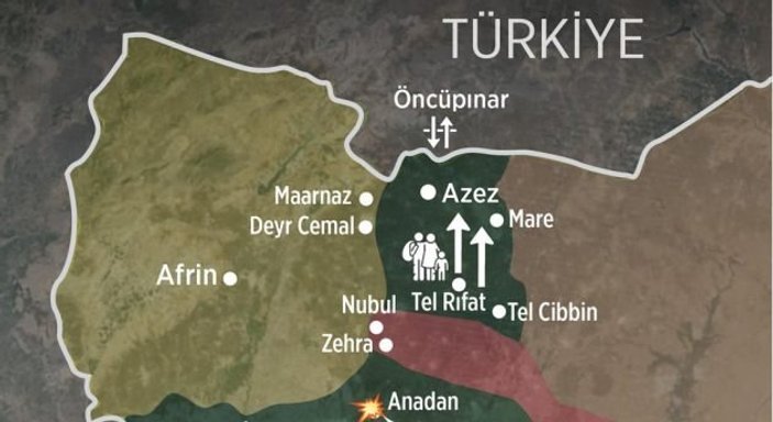 Suriye'de Mare-Azez koridoru yeniden açıldı