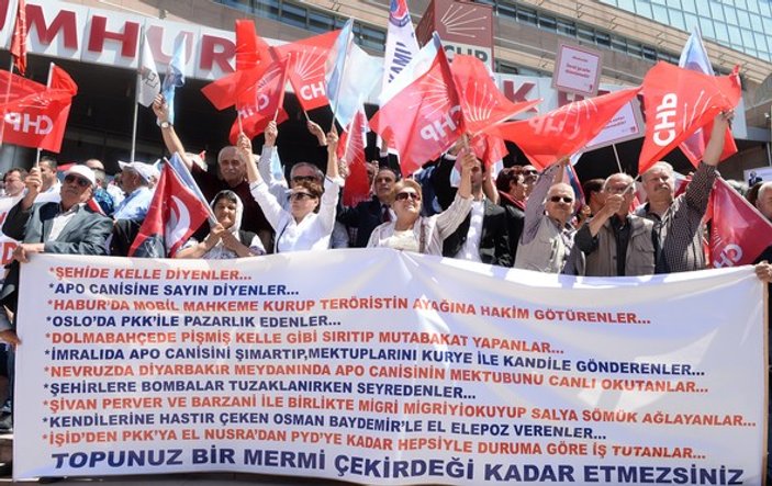Ankara'da CHP'lilerden Kılıçdaroğlu'na destek eylemi