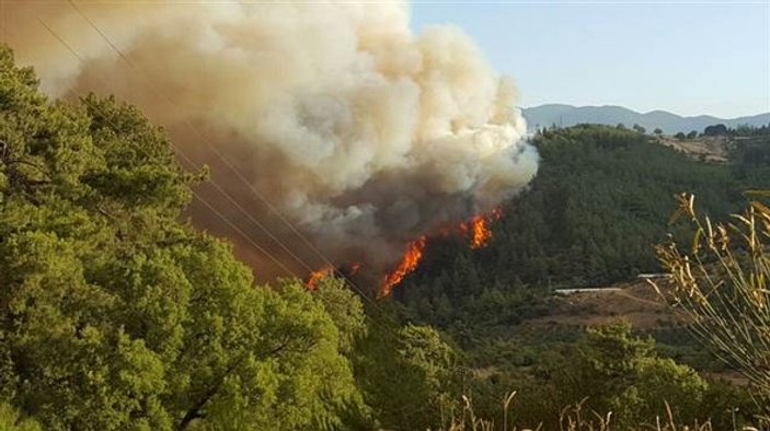 Antalya Kumluca'daki orman yangını söndürülemiyor