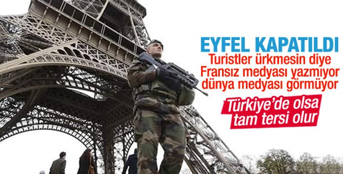 Eyfel Kulesi turistlere kapatıldı