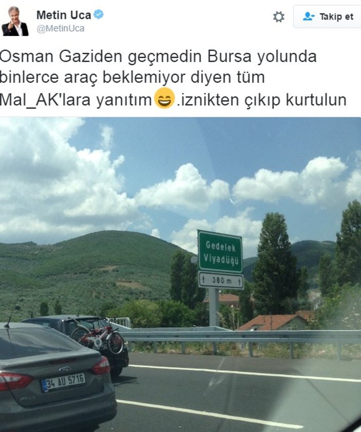 Osmangazi Köprüsü Metin Uca'nın zoruna gitti