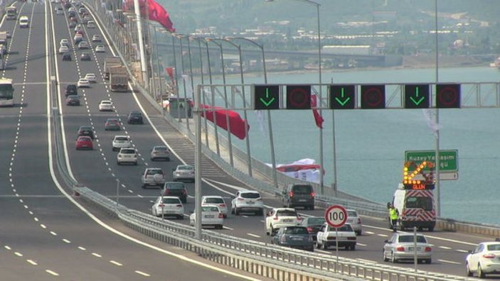 Osmangazi Köprüsü'nde yoğunluk artıyor