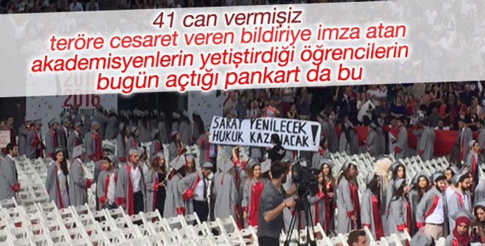 Mezuniyet töreninde PKK propagandası