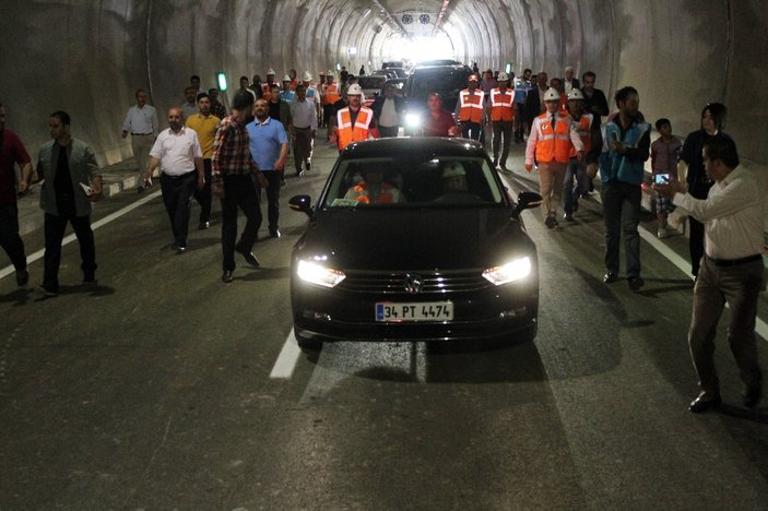 Çebiş Tüneli ulaşıma açıldı