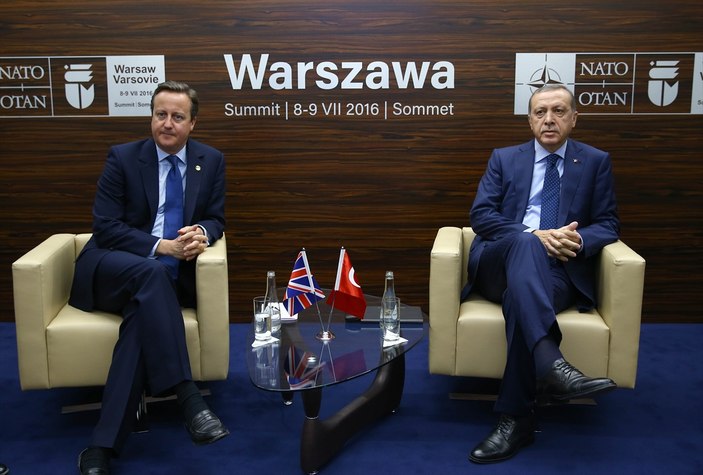 Erdoğan İngiltere Başbakanı Cameron'la görüştü