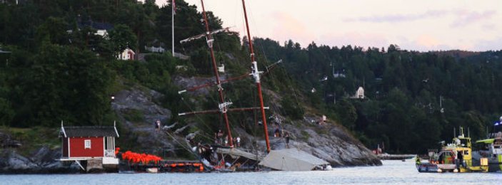 Norveç'te turist teknesi battı 156 kişi kurtarıldı
