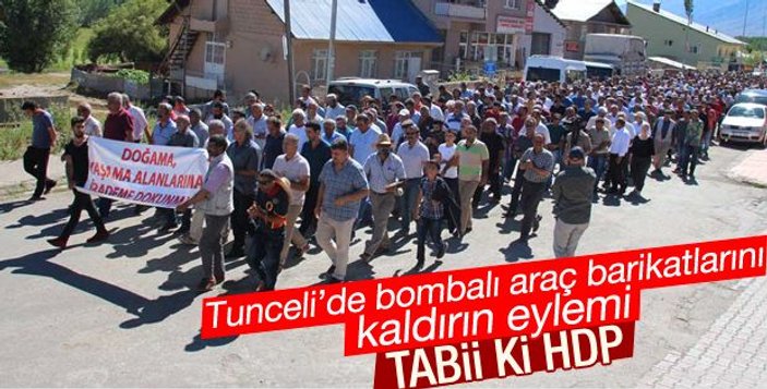 Tunceli'de köylüler barikatları protesto etti PKK saldırı yaptı