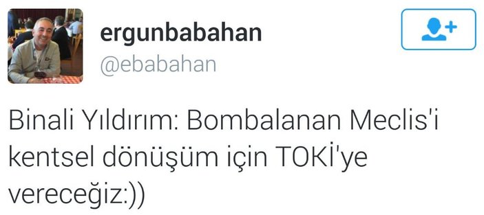 Ergun Babahan'dan tepki çeken tweet