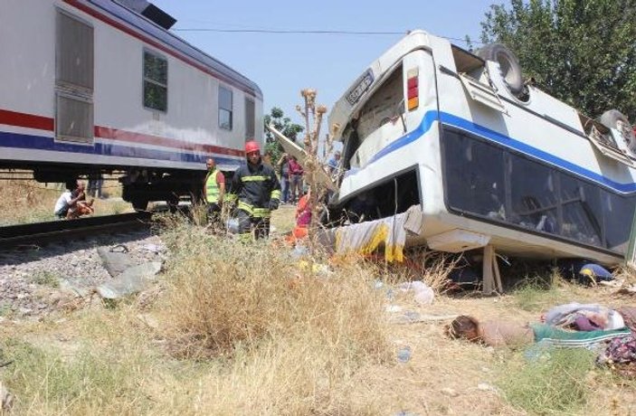 Manisa Alaşehir'de tren kazası