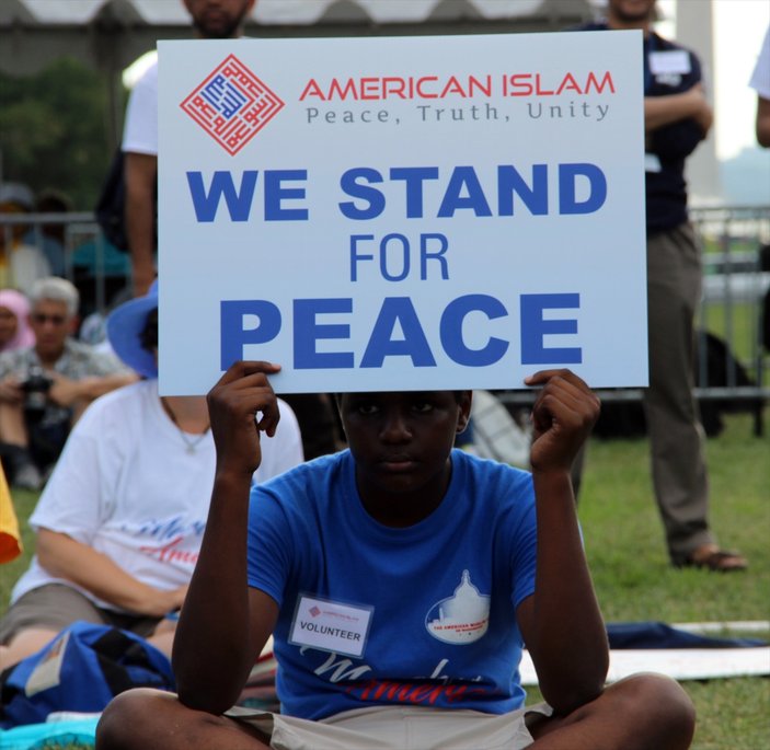 Amerikalı Müslümanlar terörizme karşı Washington'da