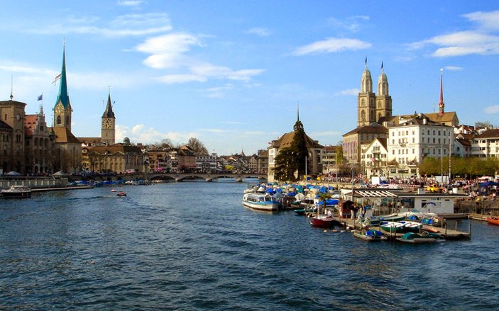 İsviçre'nin en büyük ve zengin şehri: Zürih