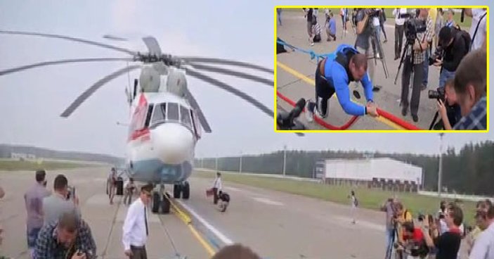 Dünyanın en büyük helikopterini çeken Shimko