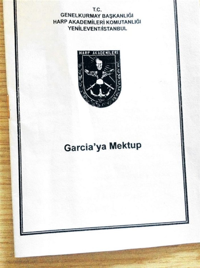 Harp akademisinde 'Garcia’ya mektup' isimli kitap basıldı