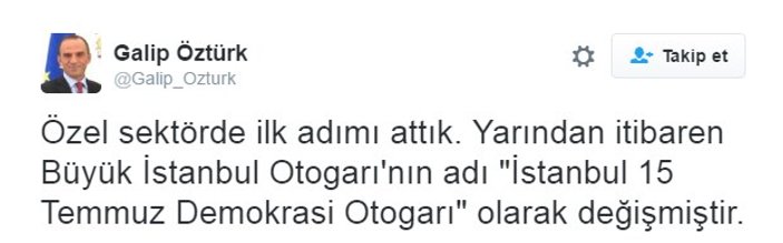 Büyük İstanbul Otogarı'nın ismi değişti