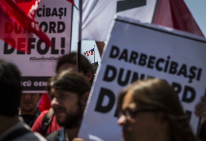 ABD'nin Ankara Büyükelçiliği önünde protesto