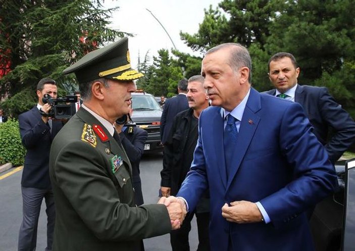 Cumhurbaşkanı Erdoğan Genelkurmay karargahında