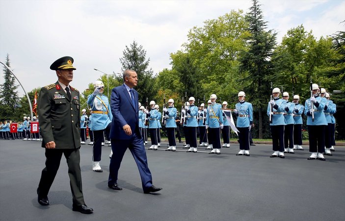 Cumhurbaşkanı Erdoğan Genelkurmay karargahında