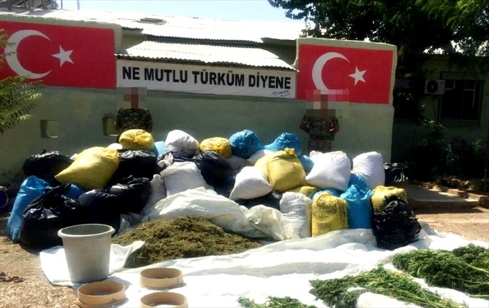 Diyarbakır'daki uyuşturucu operasyonunda görüntüler