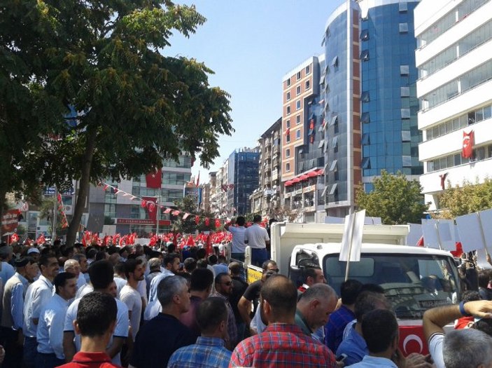 Elazığ'da teröre karşı tepki yürüyüşü