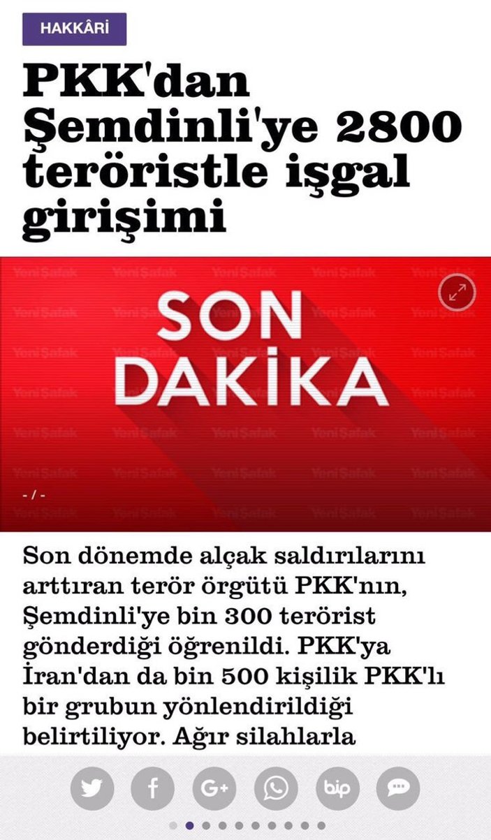 Yeni Şafak'tan skandal son dakika