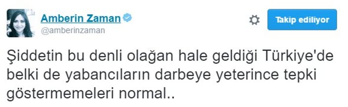 Amberin Zaman darbeyi meşrulaştırıyor