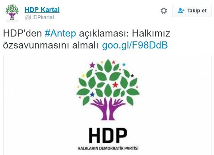 HDP iç savaş için 'özsavunma' çağrısı yaptı