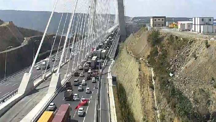 Yavuz Sultan Selim Köprüsü'nde ilk gün trafiği