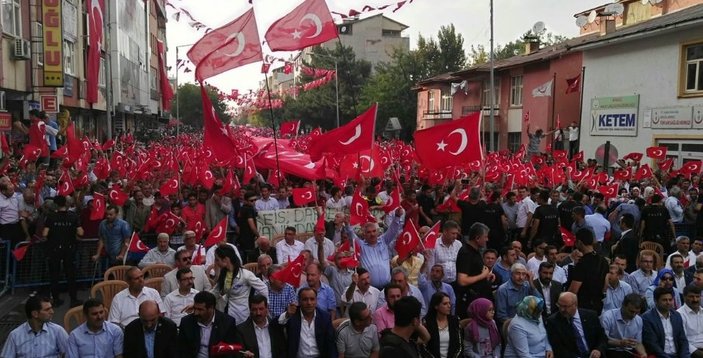 Bingöl teröre karşı yürüdü